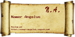 Namer Angelus névjegykártya